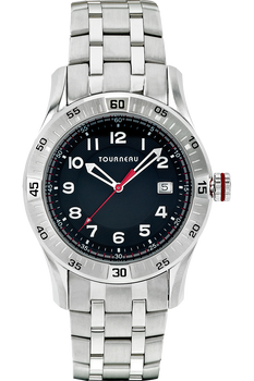 Men&#39;s Steel Arabic Black Dial Bracelet