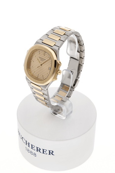 Nautilus Yellow Gold and Stainless Steel Quartz