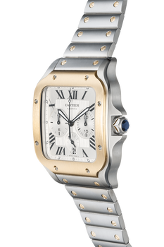 Santos XL Chronograph Yellow Gold and Stainless Steel Automatic