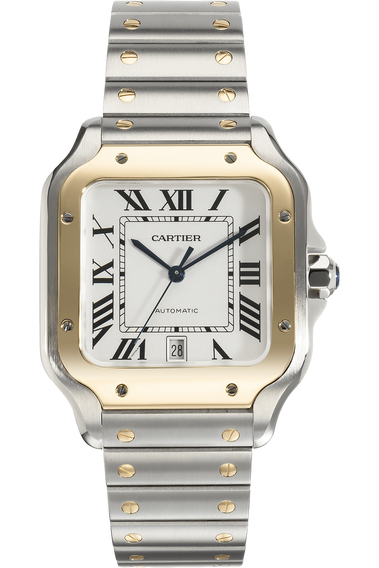 Santos Yellow Gold and Stainless Steel Automatic