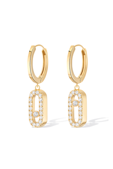 Move Uno Hoops in Yellow Gold