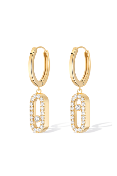 Move Uno Hoops in Yellow Gold
