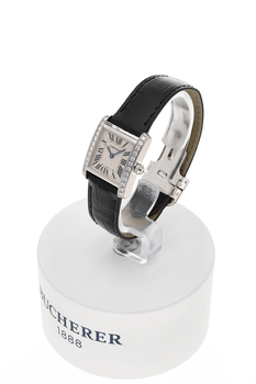 Tank Francaise White Gold Quartz