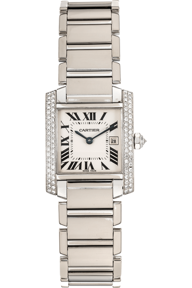 Tank Francaise White Gold Quartz