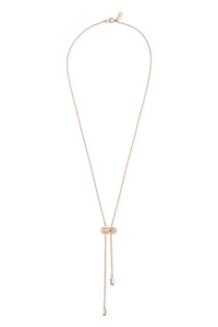 Moderniste Pav&eacute; Tie Necklace