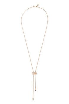 Moderniste Pav&eacute; Tie Necklace