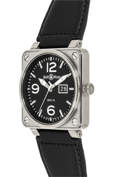 BR 01-96 Grande Date Stainless Steel Automatic