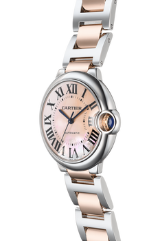 Ballon Bleu Rose Gold and Stainless Steel Automatic