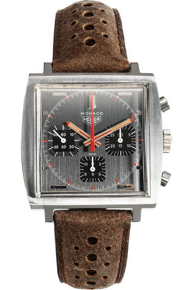 Heuer Monaco Chronograph Circa 1970&#39;s Stainless Steel Manual