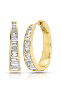 Classics Baguette Diamond Meryl Hoops