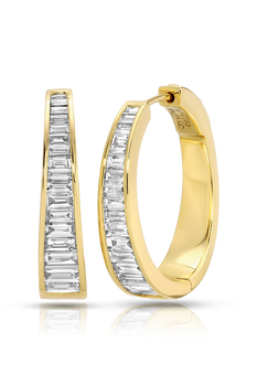Classics Baguette Diamond Meryl Hoops