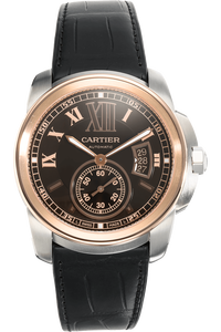 Calibre de Cartier Rose Gold and Stainless Steel Automatic