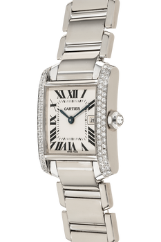 Tank Francaise White Gold Quartz