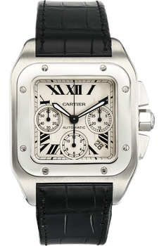 Santos 100 Chronograph Stainless Steel Automatic