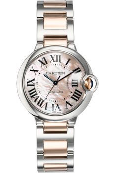 Ballon Bleu Rose Gold and Stainless Steel Automatic