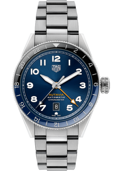TAG Heuer Autavia Calibre 7 Automatic Mens Blue Steel Watch