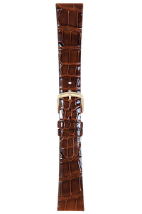 18 mm Chestnut Alligator Strap