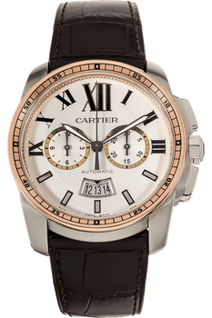 Calibre Chronograph Rose Gold and Stainless Steel Automatic