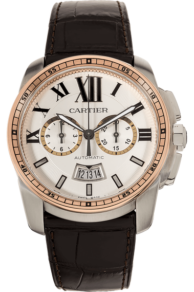 Calibre Chronograph Rose Gold and Stainless Steel Automatic