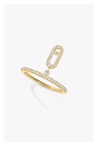 Move Uno Pendant Ring in Yellow Gold Size 53