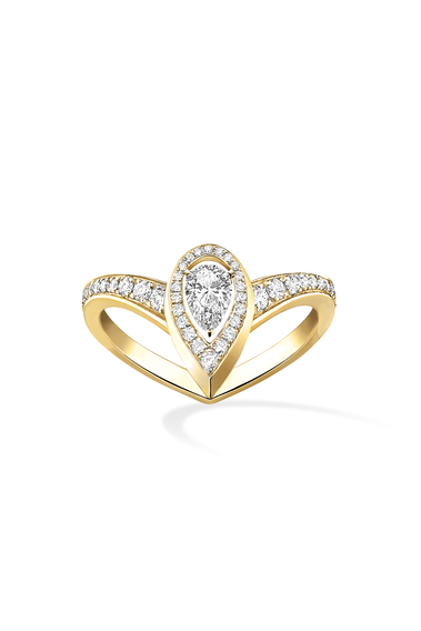 Fiery Ring 0.10CT in Yellow Gold