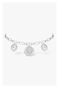 Lucky Move Charms Choker in White Gold