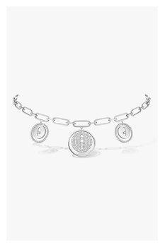 Lucky Move Charms Choker in White Gold