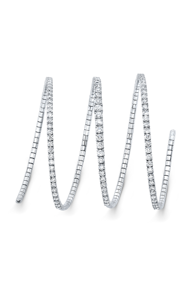 Three Row Coil Bracelet 5.24 ct