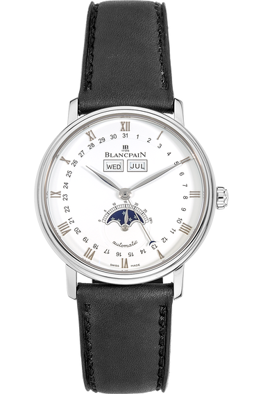 Villeret Complete Calendar Moonphase Stainless Steel Automatic