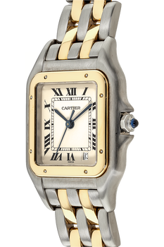 Panth&egrave;re Circa 1980s Yellow Gold and Stainless Steel Quartz