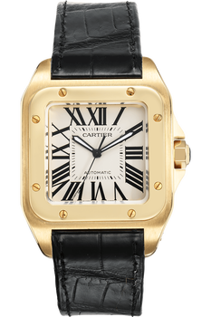 Santos 100 Yellow Gold Automatic