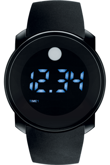 Movado bold black digital discount