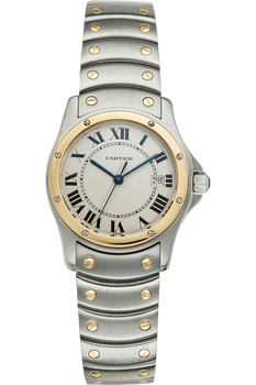 Santos Ronde Yellow Gold and Stainless Steel Quartz
