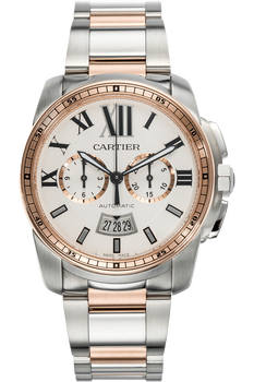 Calibre Chronograph Rose Gold and Stainless Steel Automatic
