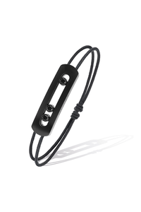 Move Titanium Black Cord Bracelet