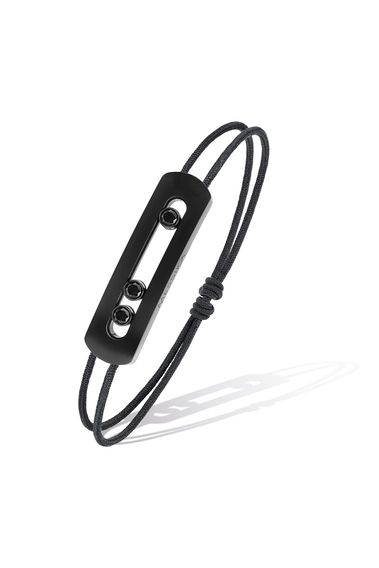 Move Titanium Black Cord Bracelet