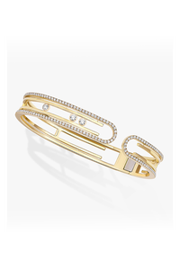 Move 10th Bangle in Yellow Gold Size M