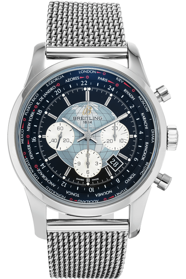 Transocean Chronograph Unitime Stainless Steel Automatic