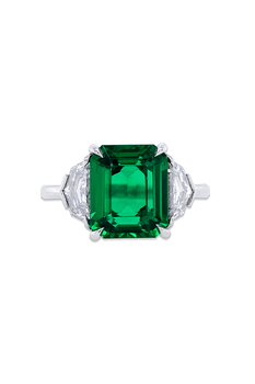 Emerald cut Emerald Ring