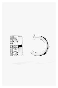 Move Romane Earrings in White Gold