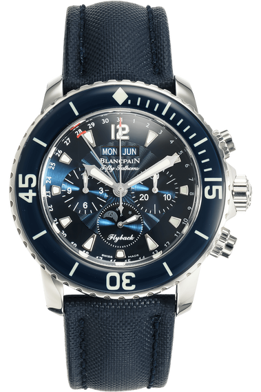 Fifty Fathoms Flyback Quantieme Complet Stainless Steel Automatic