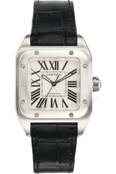 Cartier santos 100 second hand cheap