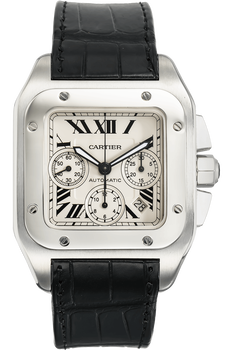 Santos 100 Chronograph Stainless Steel Automatic