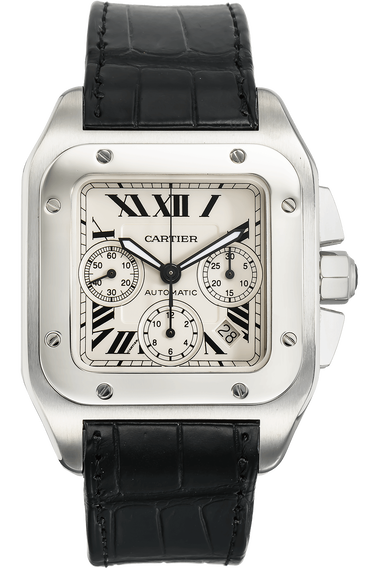 Santos 100 Chronograph Stainless Steel Automatic