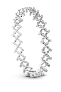 Serafino 5-row Ring Bracelet in White Gold