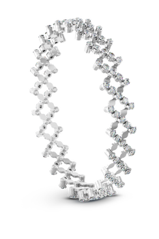 Serafino 5-row Ring Bracelet in White Gold