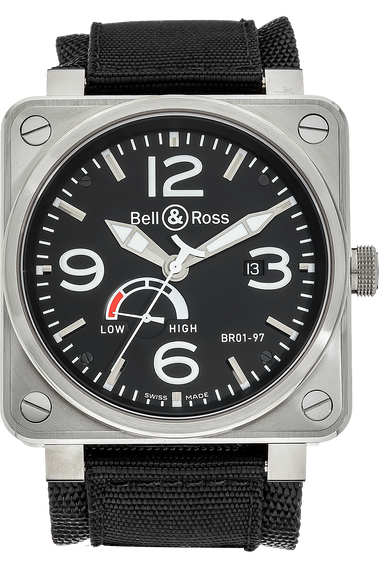 BR 01 Power Reserve Stainless Steel Automatic