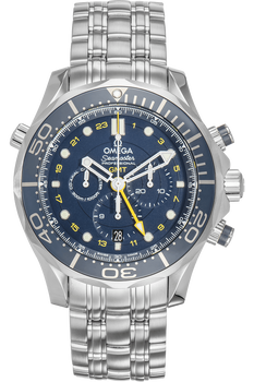 Seamaster Diver Co-Axial GMT Chronograph Stainless Steel Automatic