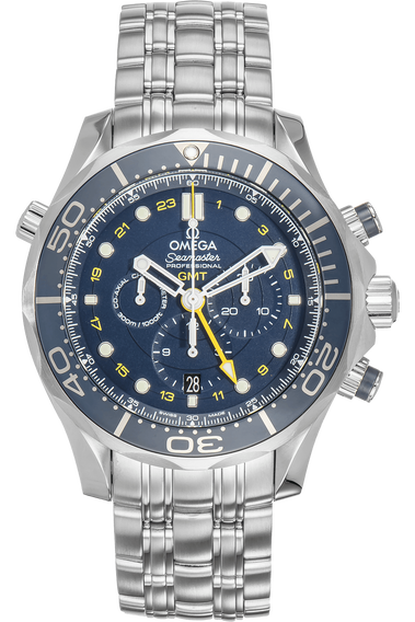 Seamaster Diver Co-Axial GMT Chronograph Stainless Steel Automatic