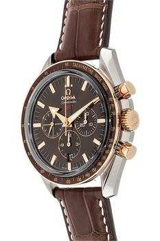 Speedmaster Broad Arrow Rose Gold and Stainless Steel Automatic